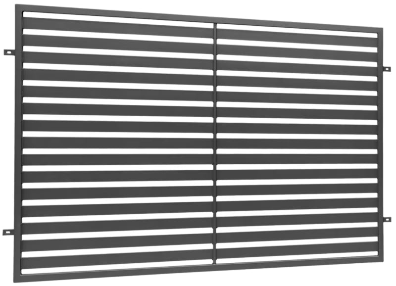 Hegnspanel Brava 200x120 cm Antracit Stål