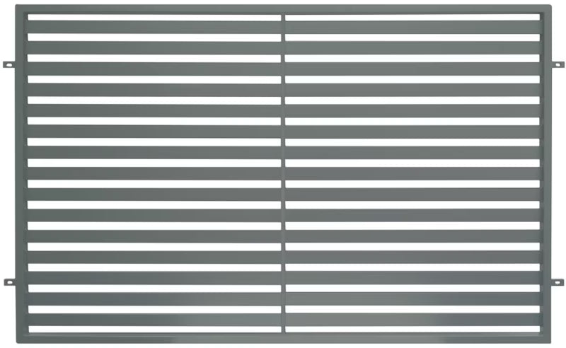 Hegnspanel Brava 200x120 cm Antracit Stål