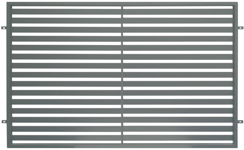 Hegnspanel Brava 200x120 cm Antracit Stål