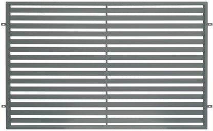Hegnspanel Brava 200x120 cm Antracit Stål