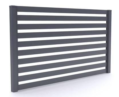 Hegnspanel Lara 200x120 cm Antracit Stål