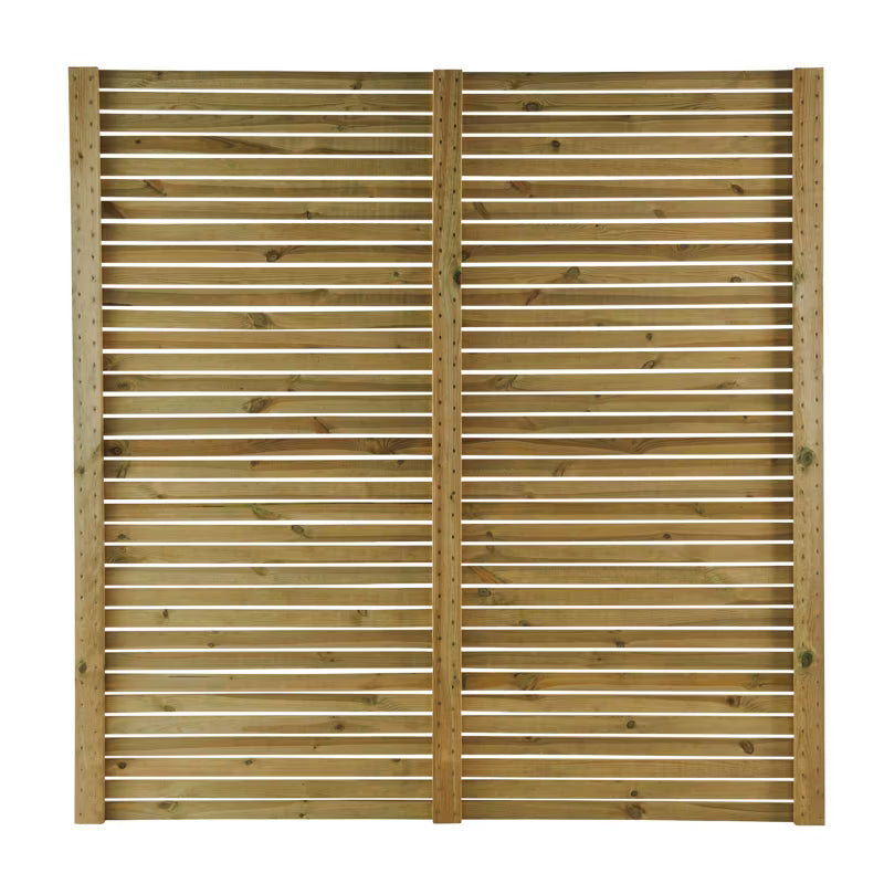Hegnspanel Lemhi 180x180 cm Grøn Træ