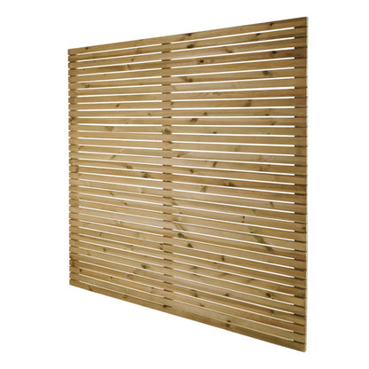 Hegnspanel Lemhi 180x180 cm Grøn Træ