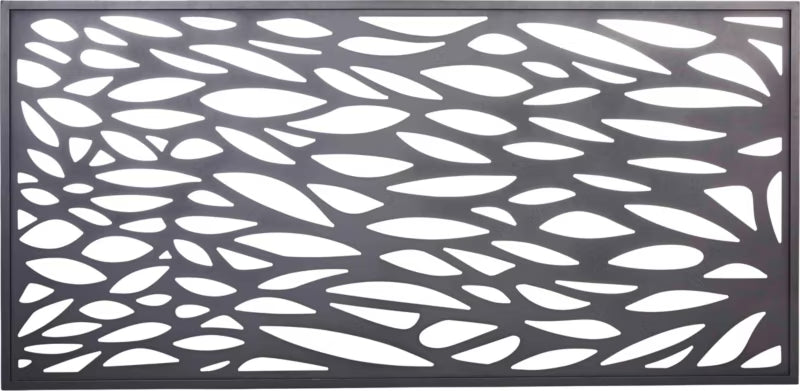 Hegnspanel Neva 88x179 cm Grå Aluminium