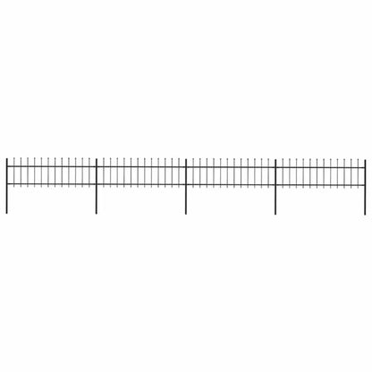 Hegnspanelet 671x110 cm Sort Stål