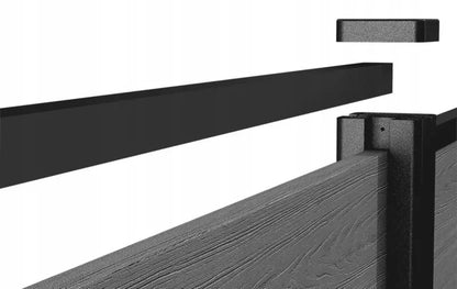 Hegnsprofil 180 cm Aluminium