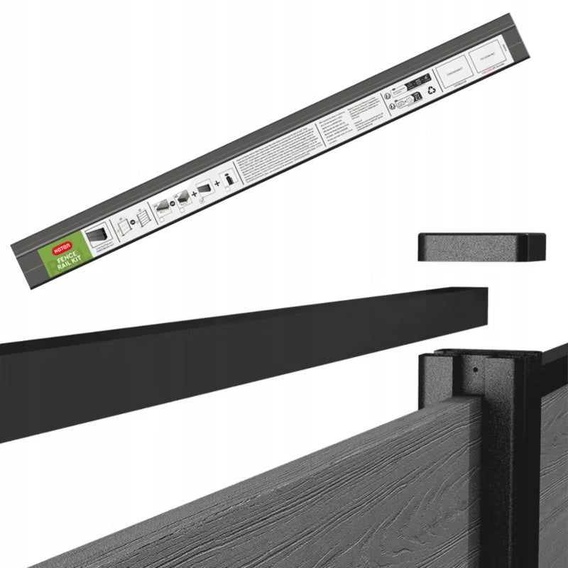 Hegnsprofil 180 cm Aluminium