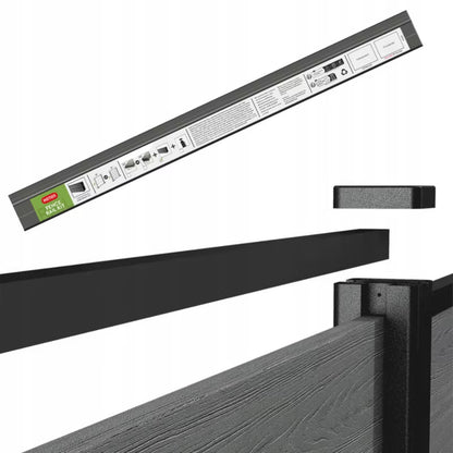 Hegnsprofil 180 cm Aluminium