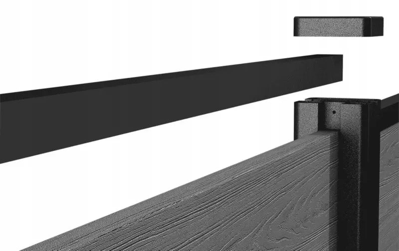 Hegnsprofil 180 cm Aluminium