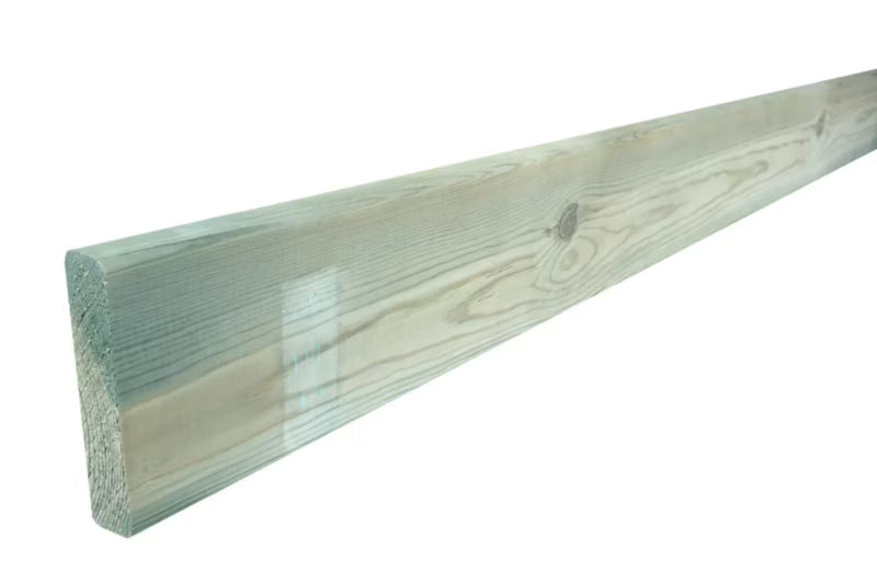 Hegnsprofil Fyrretræ 2,1x9x120 cm Grøn Trykimprægneret