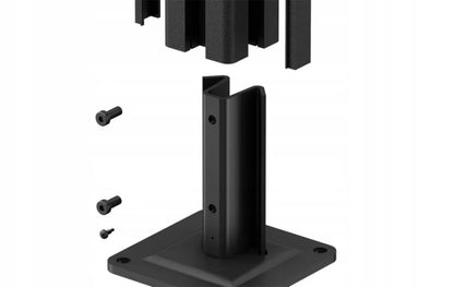 Hegnssøjle 180 cm Aluminium med Fod