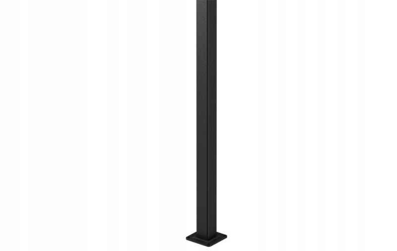 Hegnssøjle 180 cm Aluminium med Fod