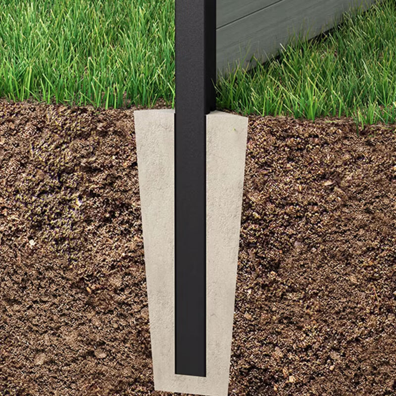 Hegnssøjle 245 cm Aluminium til Nedgravning