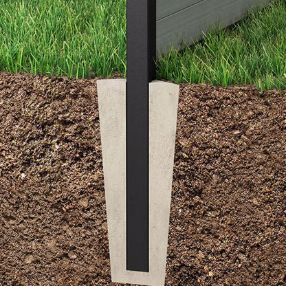 Hegnssøjle 245 cm Aluminium til Nedgravning