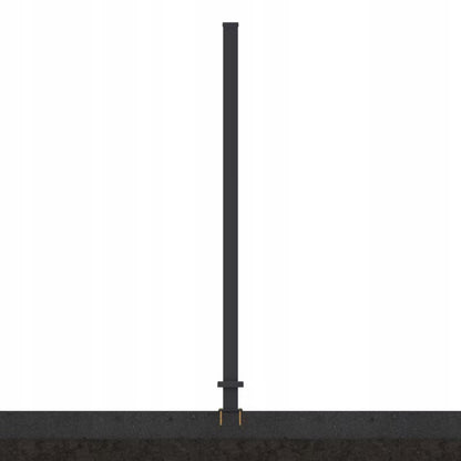 Hegnssøjle 7,5x7,5x190 cm Antracit Aluminium