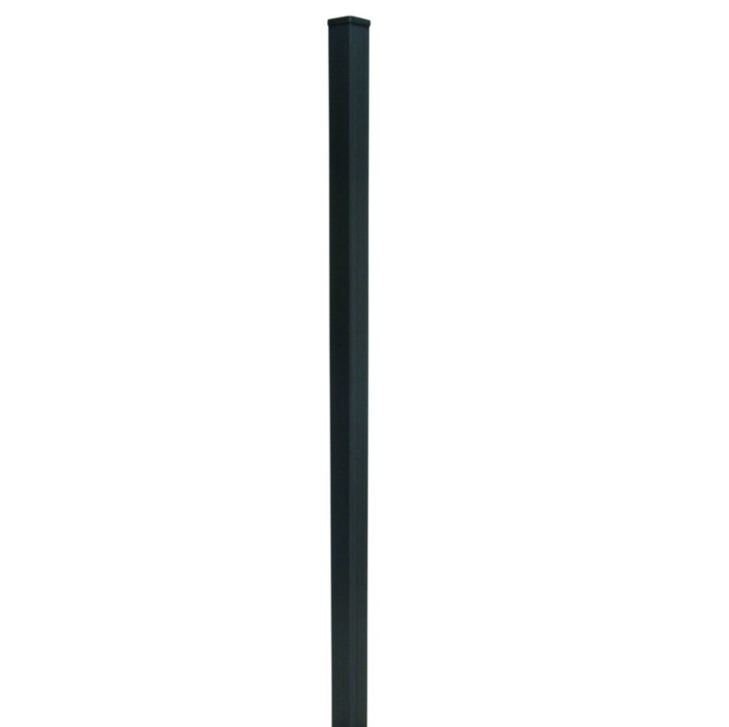 Hegnssøjle Neva 7x7x139 cm Antracit Aluminium