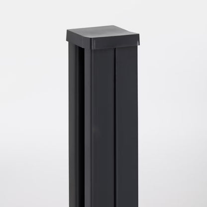 Hegnssøjle Neva 7x7x240 cm Grå Stål