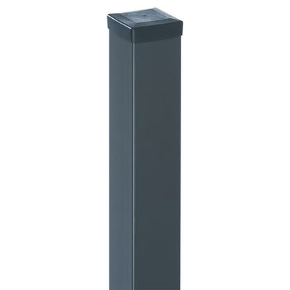 Hegnssolpe 7x7 cm 200 cm Galvaniseret Koksgrå RAL 7016
