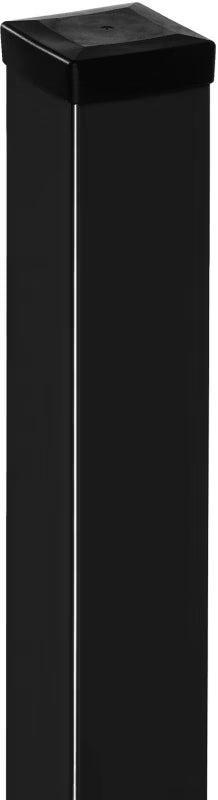 Hegnssolpe Glat 10x10x200 cm Sort Stål