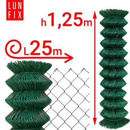 Hegnstråd 125 cm 25 m Grøn