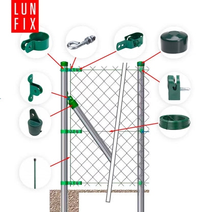 Hegnstråd 125 cm 25 m Grøn