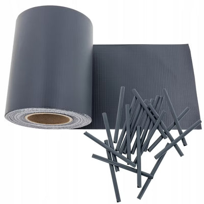 Hegnstrimmel 19 cm x 35 m Antracit Grå