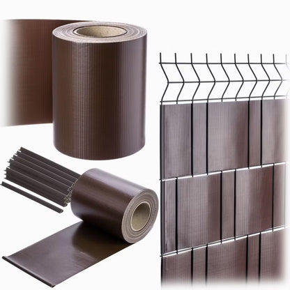 Hegnstrimmel 19 cm x 35 m PVC med Klips | 5906638327876