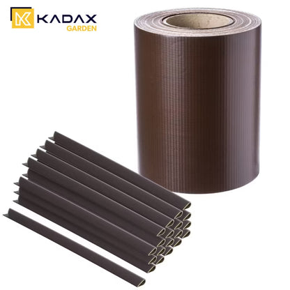 Hegnstrimmel 19 cm x 35 m PVC med Klips | 5906638327876