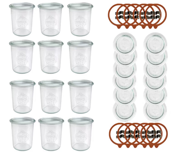 Henkeglas 160 ml Ø60 mm Klar Glas Sæt med 12 Stk.