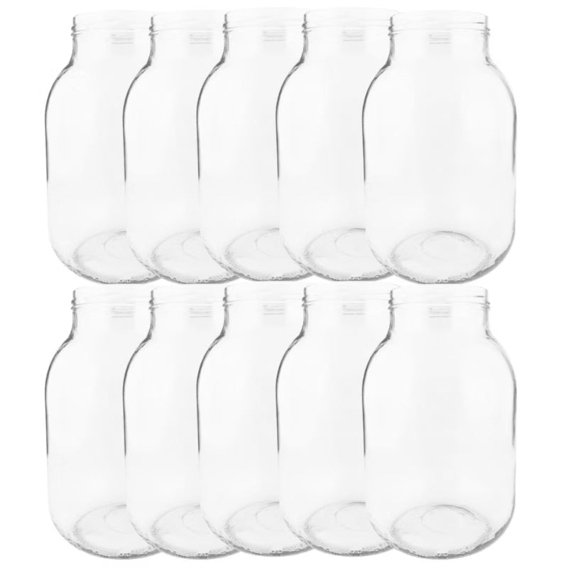 Henkeglas 3 Liter 100 mm Klar Glas 10 Stk.