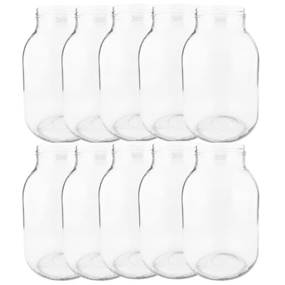 Henkeglas 3 Liter 100 mm Klar Glas 10 Stk.
