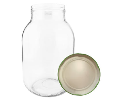 Henkeglas 4000 ml med Låg 100 mm Klar