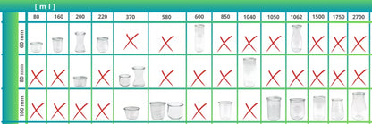 Henkeglas 850 ml Ø100 mm 12 Stk.