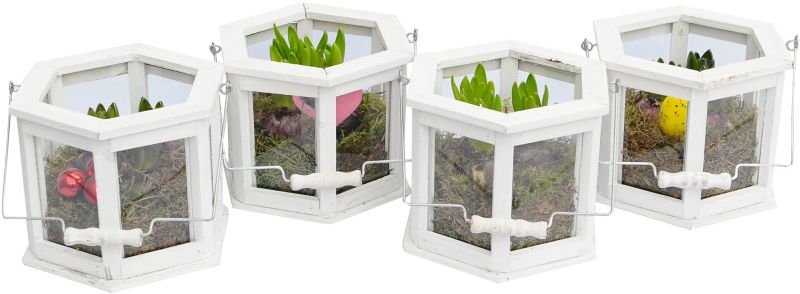 Hyacint i glasdekoration 19,5 cm