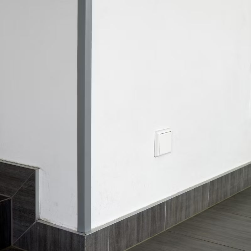 Hjørneprofil PVC 50x50 mm 165 cm Mørkegrå