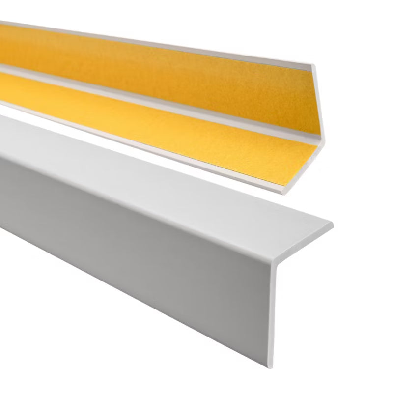 Hjørneprofil Selvklæbende PVC 27x27 mm 180 cm Lysegrå