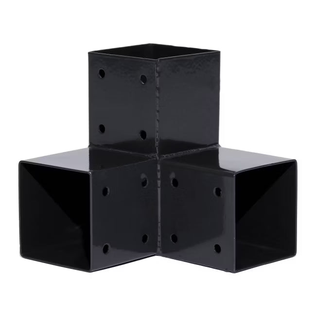Hjørnebeslag til Stolper 7x7 cm Grå Metal