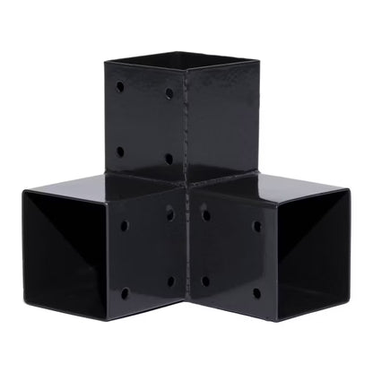 Hjørnebeslag til Stolper 7x7 cm Grå Metal