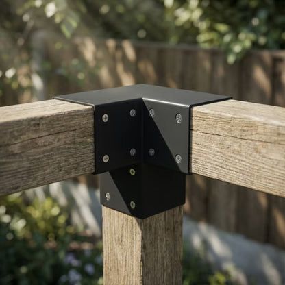 Hjørnebeslag til Stolper 7x7 cm Grå Metal