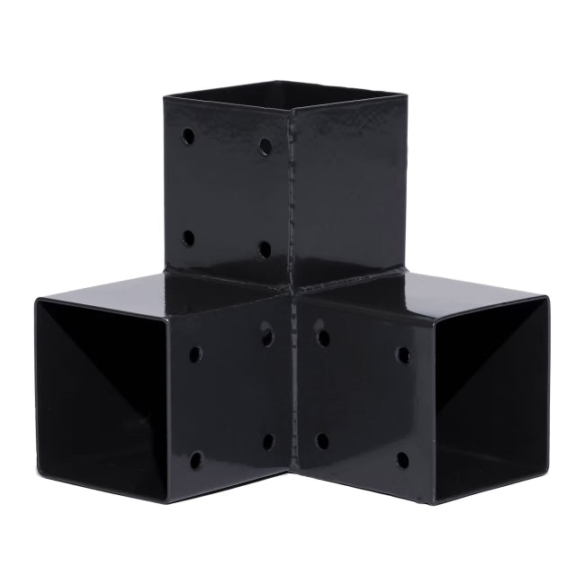 Hjørnebeslag til Stolper 7x7 cm Grå Metal