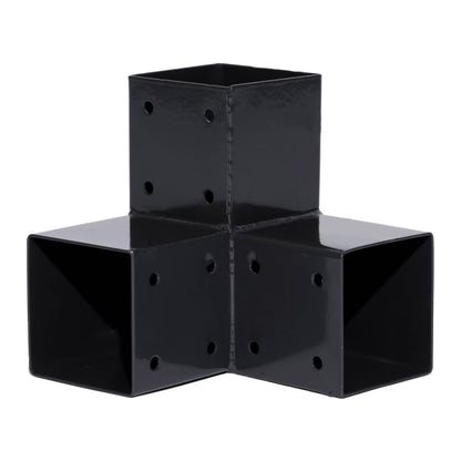 Hjørnebeslag til Stolper 7x7 cm Grå Metal