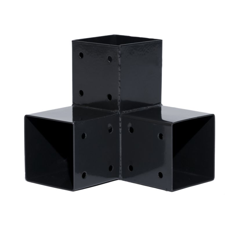 Hjørnebeslag til Stolper 7x7 cm Grå Metal
