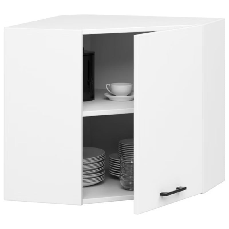 Hjørneoverskab Oliwia W60 60x58 cm Hvid Mat