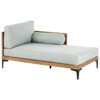 Hjørnesofa Cavezzo 254x150 cm Akacietræ Grå