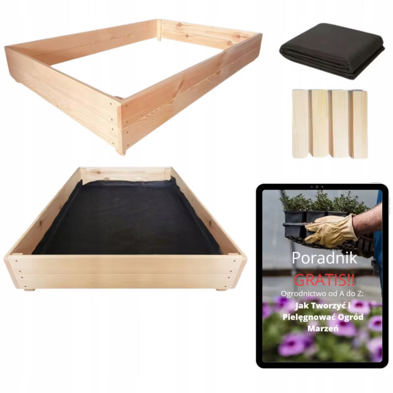 Højbed 120x120 cm Træ