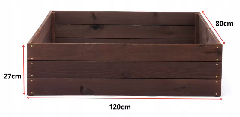 Højbed 120x80 cm Imprægneret Træ