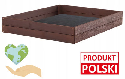 Højbed 120x80x18 cm Imprægneret Fyrretræ med Fiberdug