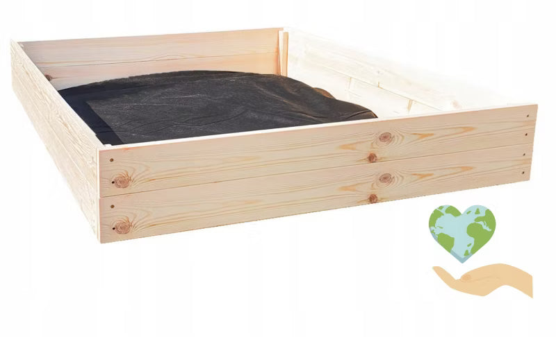 Højbed 140x120 cm Træ Natur