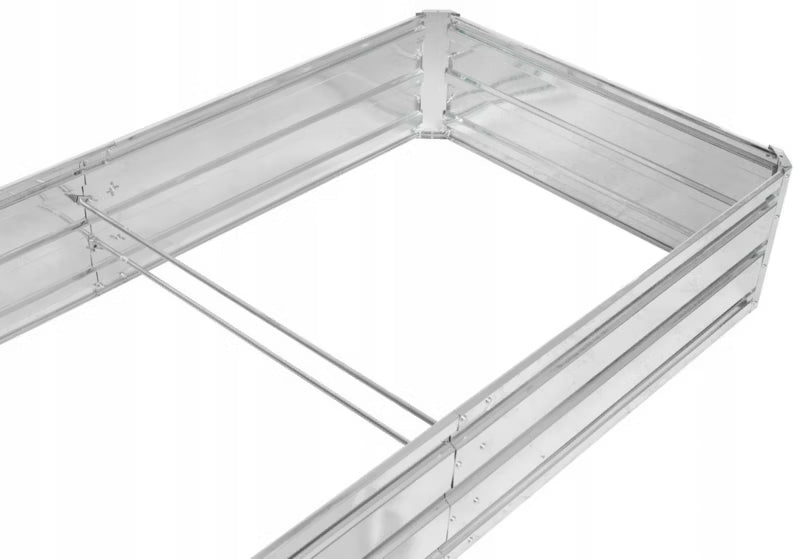 Højbed 180x90x30 cm Galvaniseret Stål