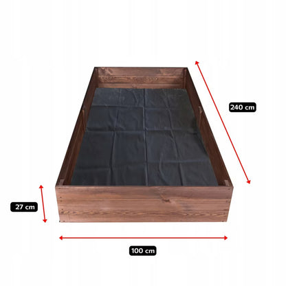 Højbed 240x100 cm Imprægneret Træ